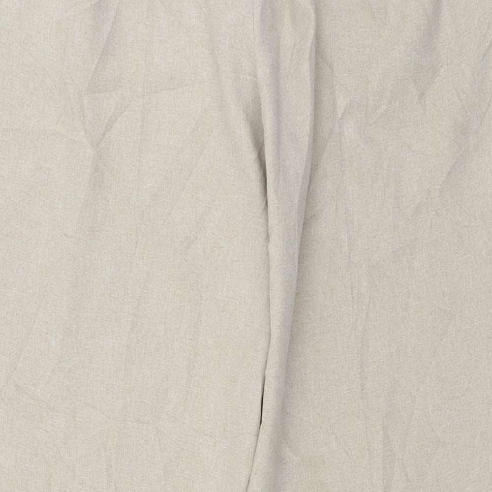 bonmarch Womens Beige  Polyester Trousers  Size 16 L27 in Regular