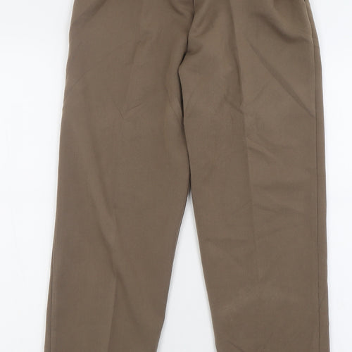 Emma Collction Womens Brown  Polyester Trousers  Size 10 L26 in Regular