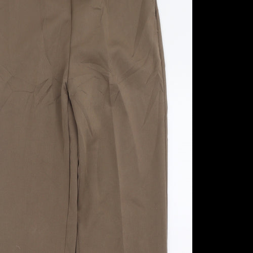 Emma Collction Womens Brown  Polyester Trousers  Size 10 L26 in Regular