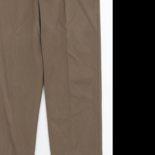 Emma Collction Womens Brown  Polyester Trousers  Size 10 L26 in Regular