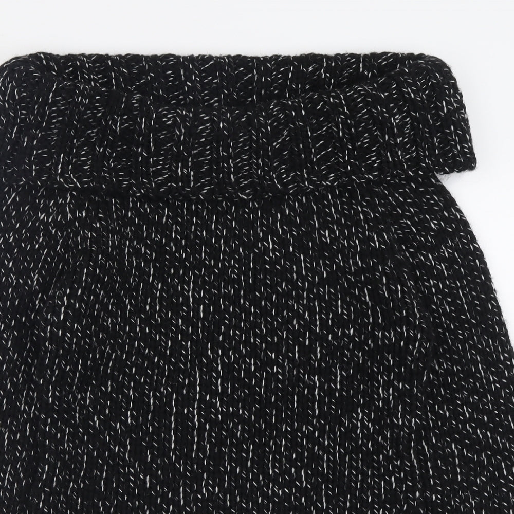 NEXT Womens Black Roll Neck  Acrylic Pullover Jumper Size 12