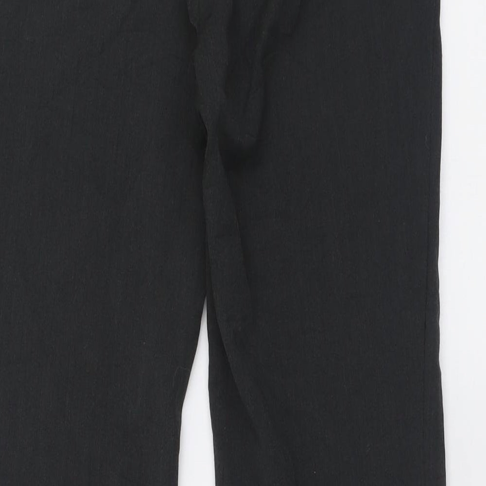 Marks and Spencer Womens Grey  Polyester Trousers  Size 10 L30 in Regular Hook & Eye