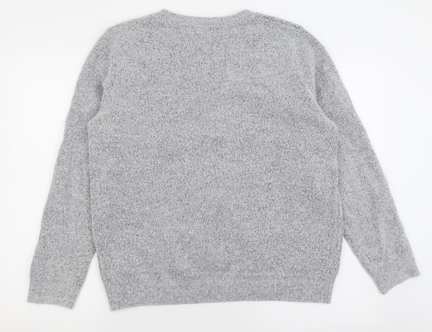 TU Womens Grey Crew Neck  Acrylic Pullover Jumper Size 16   - Penguin