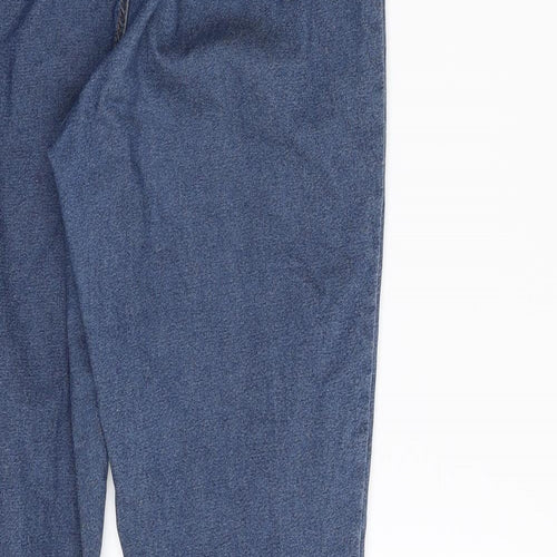 Denim & Co. Womens Blue  Cotton Jegging Jeans Size 14 L29 in Slim Zip