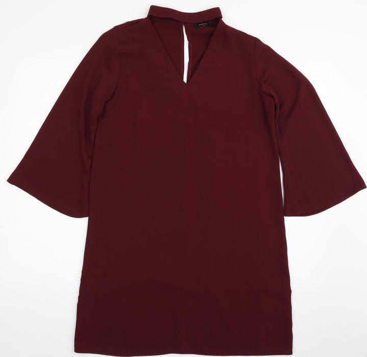 Papaya Womens Red Polyester Shift Size 12 Halter Pullover