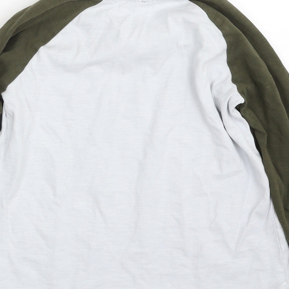 NEXT Boys White  100% Cotton Pullover T-Shirt Size 9 Years Crew Neck Pullover