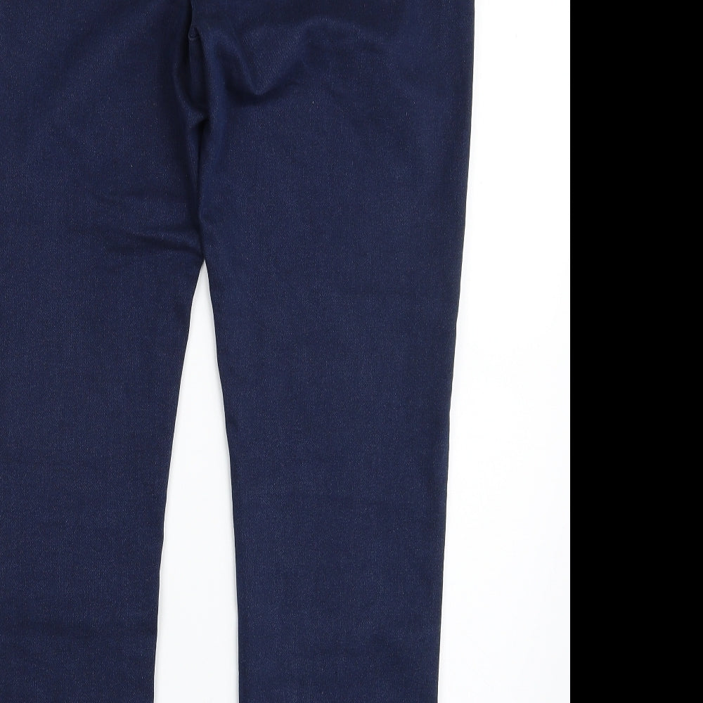 Savida Womens Blue  Cotton Jegging Jeans Size 14 L28 in Slim Zip