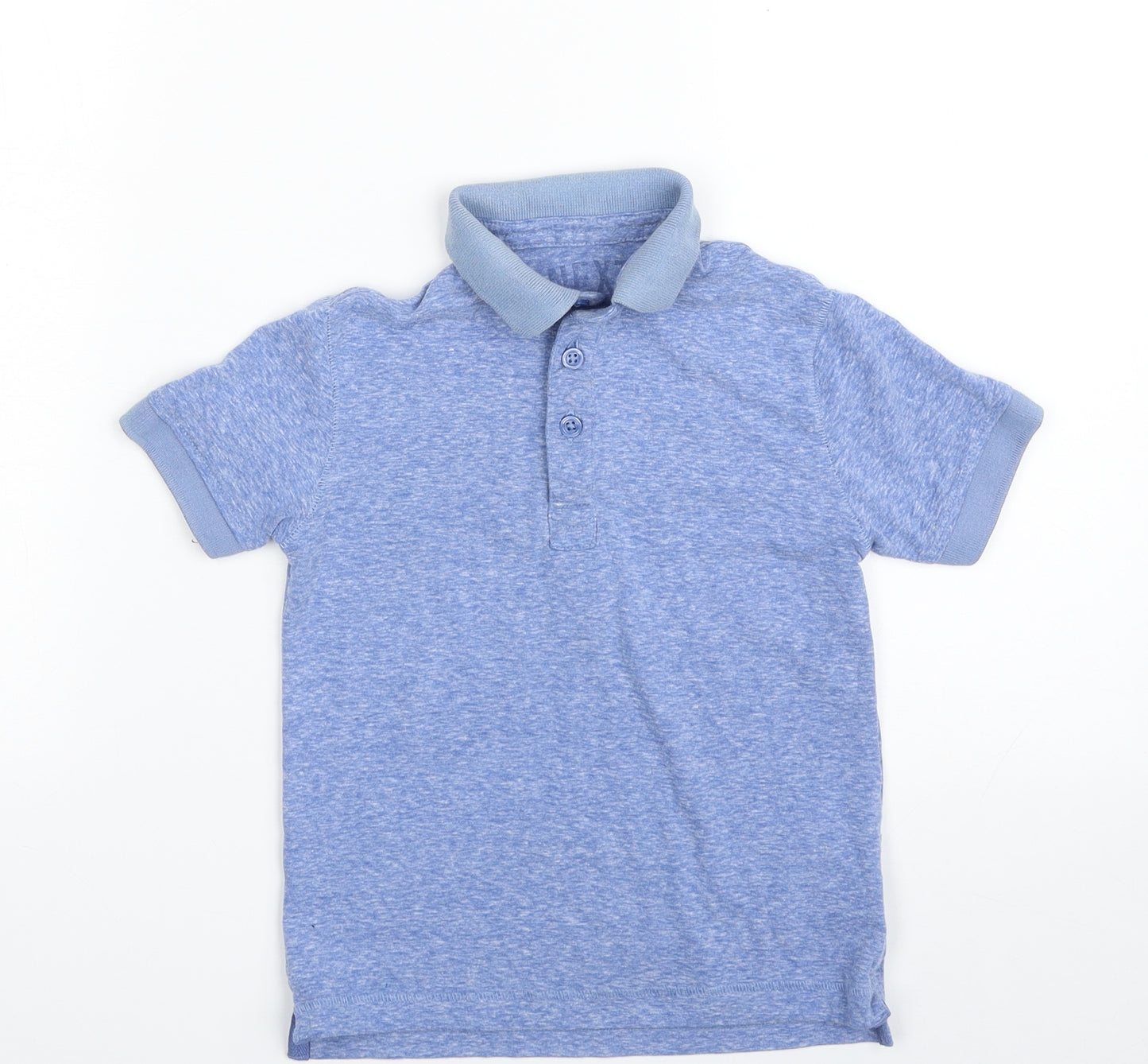 NEXT Boys Blue  Polyester Pullover Polo Size 3-4 Years Collared Button