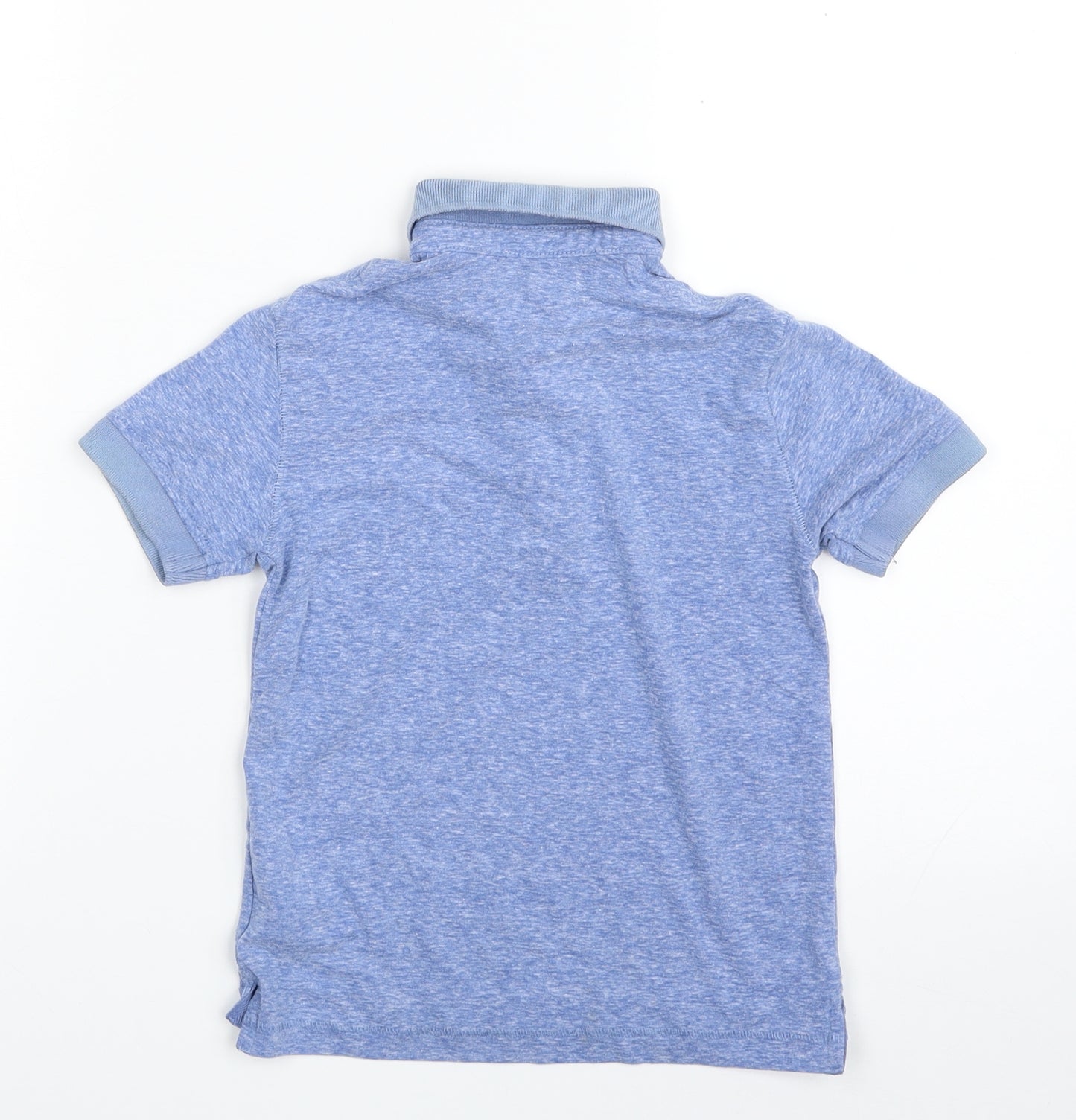 NEXT Boys Blue  Polyester Pullover Polo Size 3-4 Years Collared Button