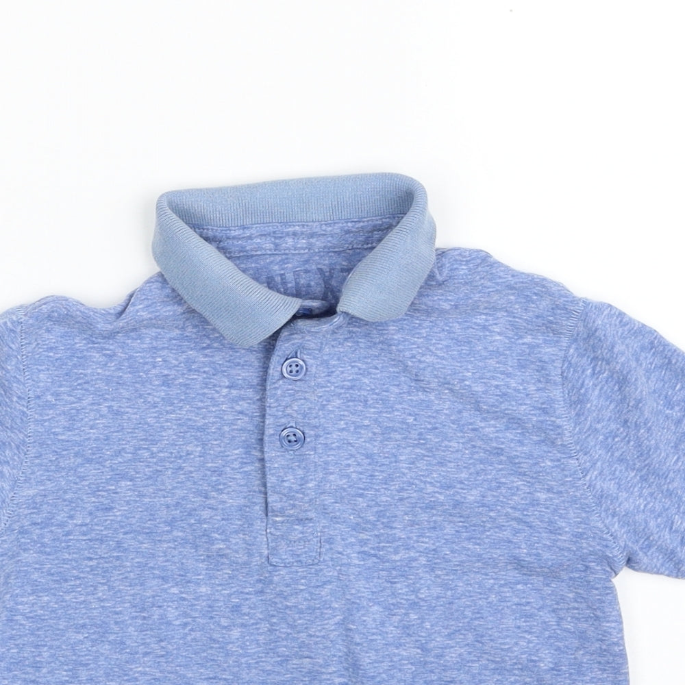 NEXT Boys Blue  Polyester Pullover Polo Size 3-4 Years Collared Button