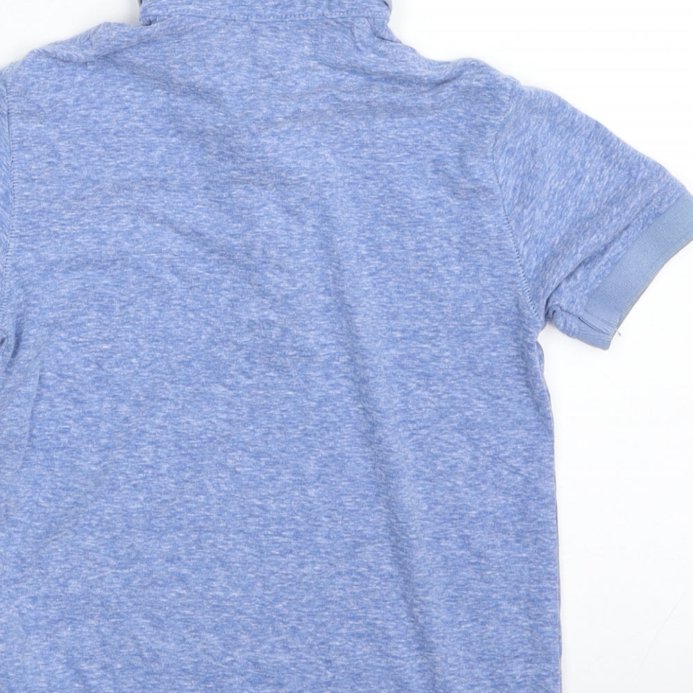 NEXT Boys Blue  Polyester Pullover Polo Size 3-4 Years Collared Button