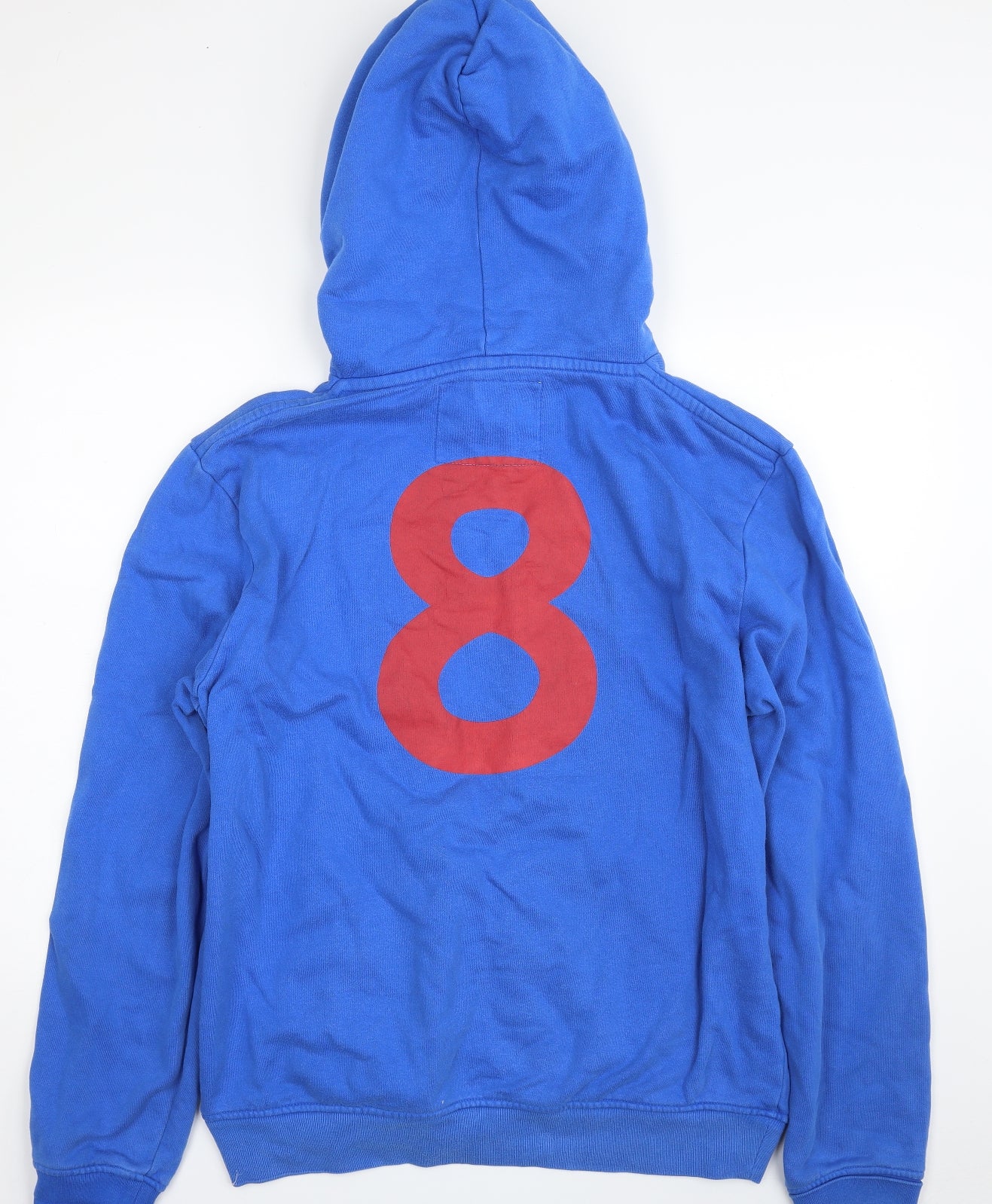 Jack Wills Mens Blue  Cotton Pullover Hoodie Size M   - 8
