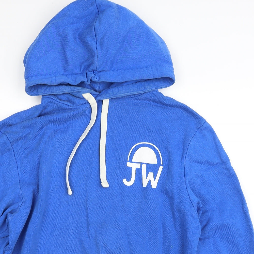 Jack Wills Mens Blue  Cotton Pullover Hoodie Size M   - 8