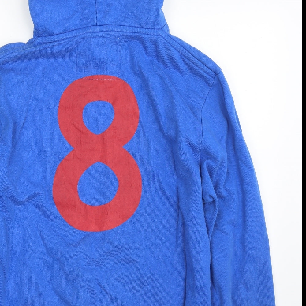 Jack Wills Mens Blue  Cotton Pullover Hoodie Size M   - 8