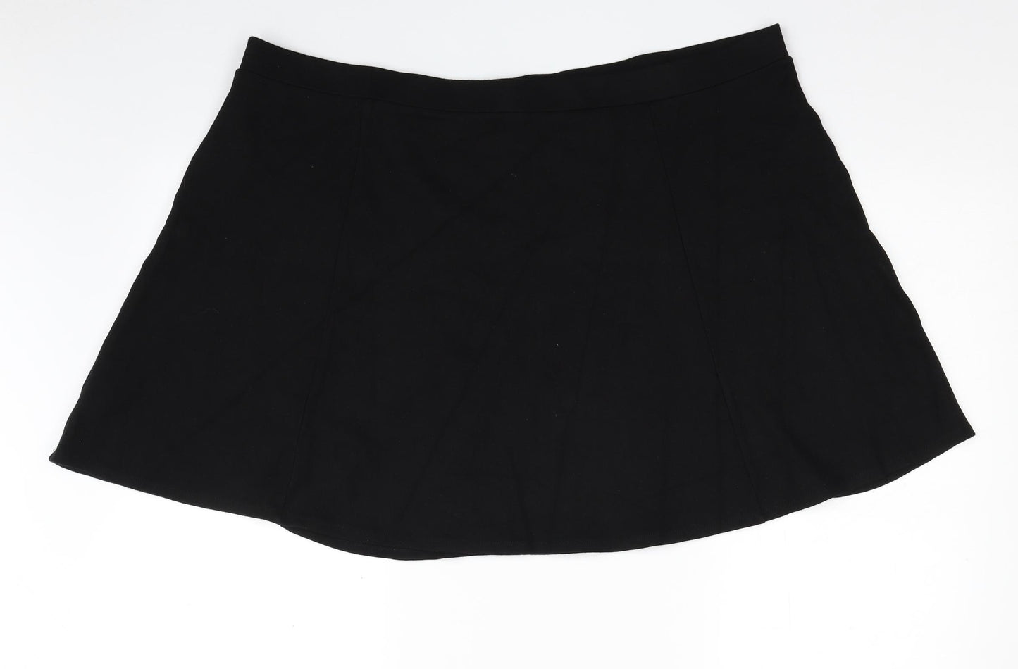 George Womens Black  Viscose A-Line Skirt Size 24