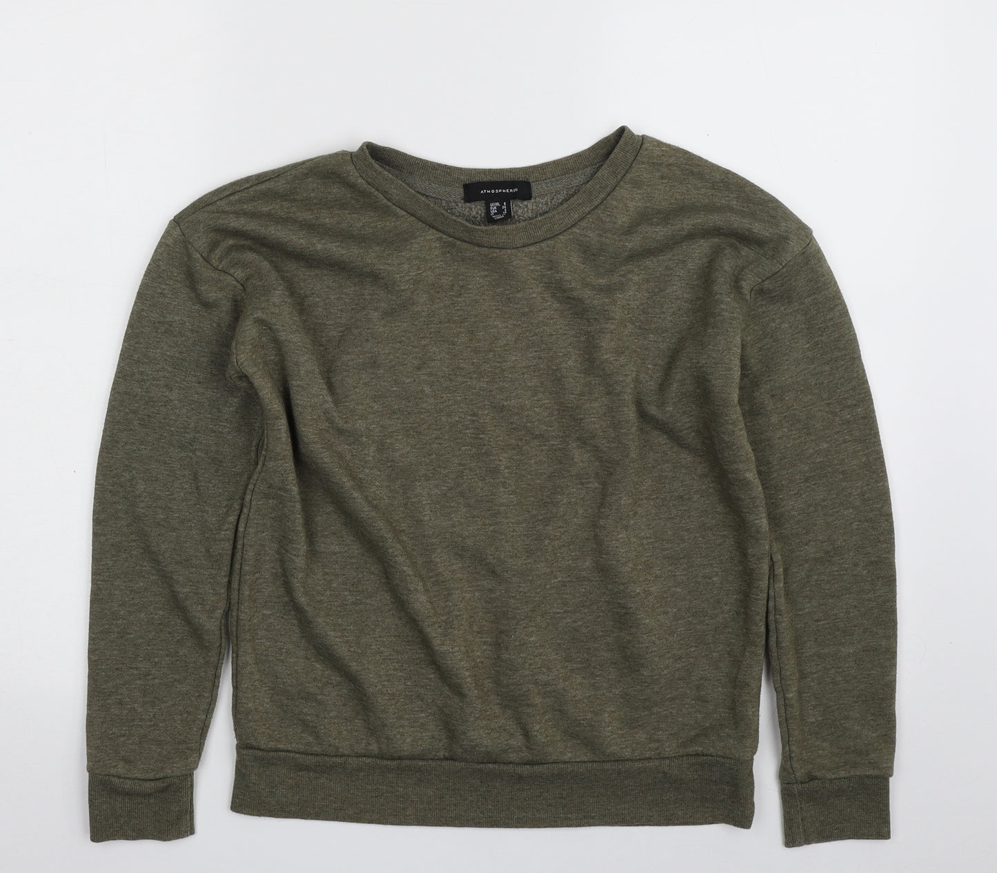 Atmosphere Womens Green  Polyester Pullover Sweatshirt Size 6  Pullover