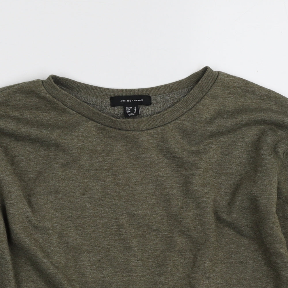 Atmosphere Womens Green  Polyester Pullover Sweatshirt Size 6  Pullover