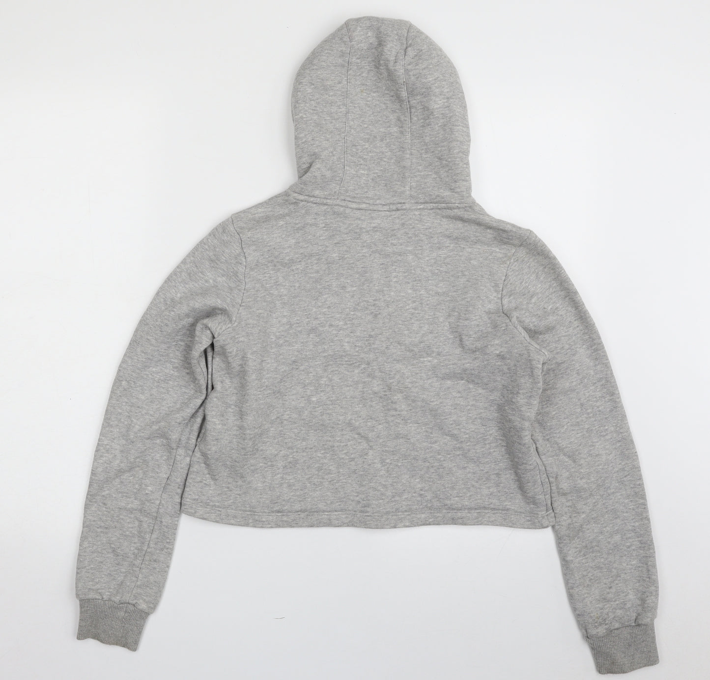 adidas Girls Grey  Cotton Pullover Hoodie Size 11-12 Years  Pullover
