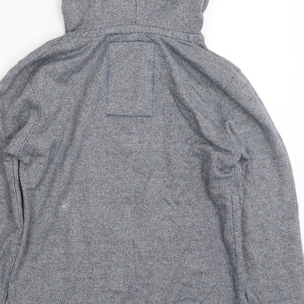 TOG 24 Womens Blue  100% Cotton Pullover Hoodie Size 10  Button