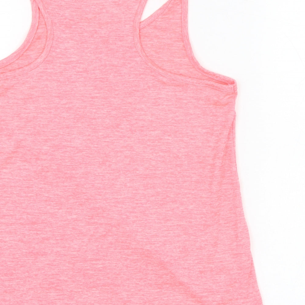 Primark Girls Pink  Polyester Basic Tank Size 11-12 Years Round Neck Pullover