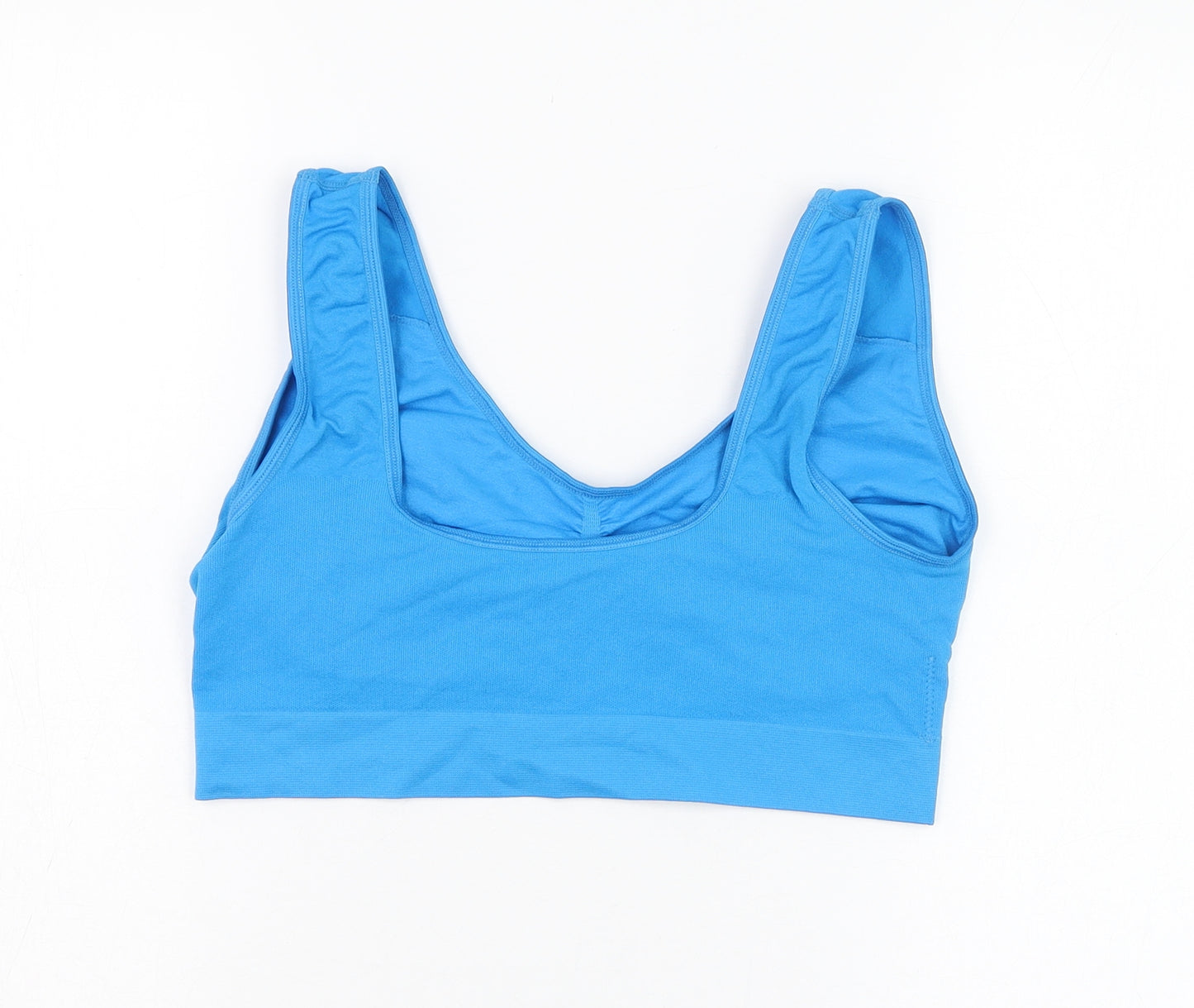Preworn Womens Blue  Nylon Basic Tank Size 2XL Round Neck - Sports bra