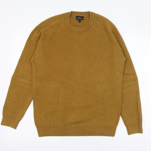 NEXT Mens Brown Round Neck  Cotton Pullover Jumper Size M