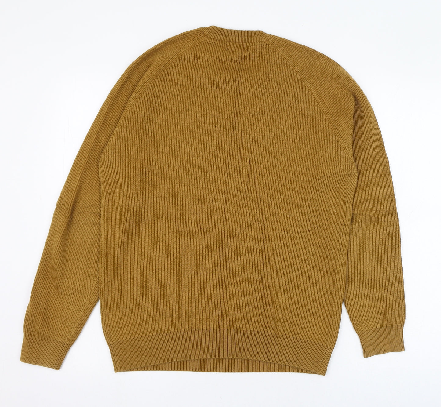 NEXT Mens Brown Round Neck  Cotton Pullover Jumper Size M