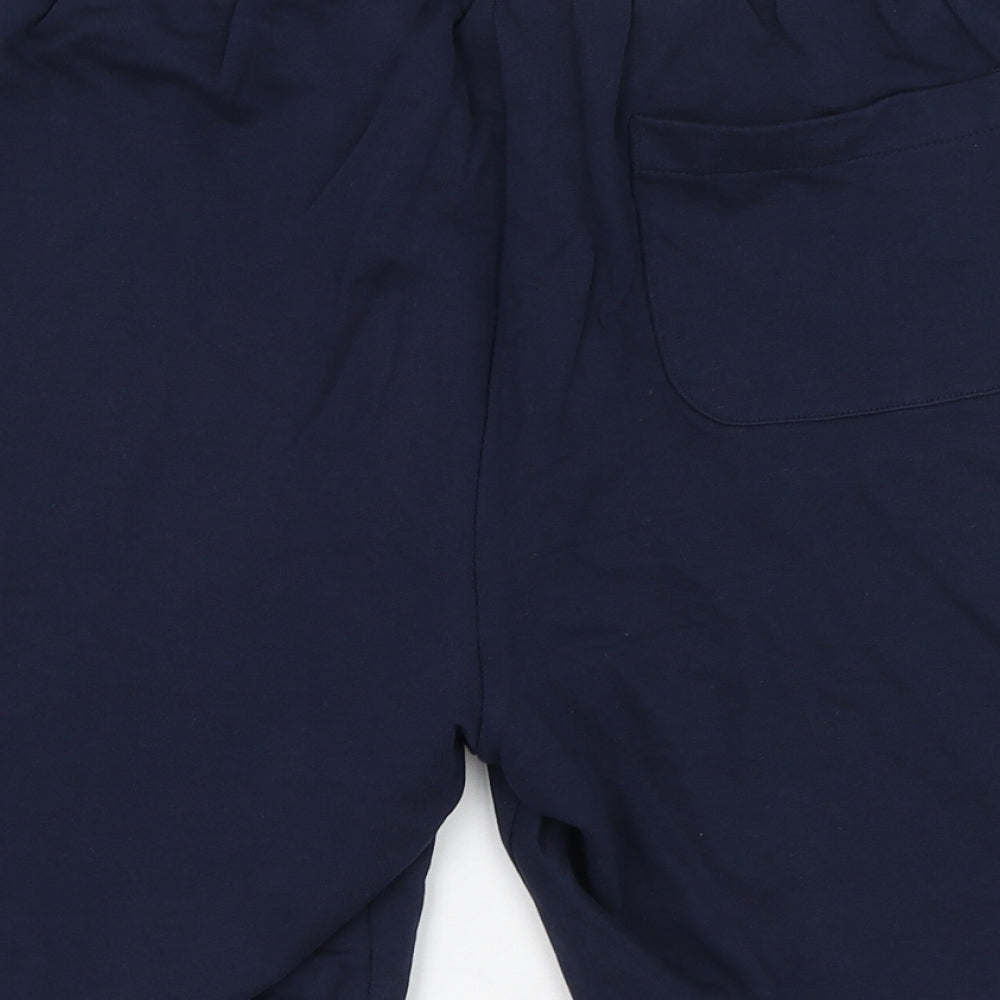 Cotton Traders Mens Blue  Cotton Sweat Shorts Size M L8 in Regular
