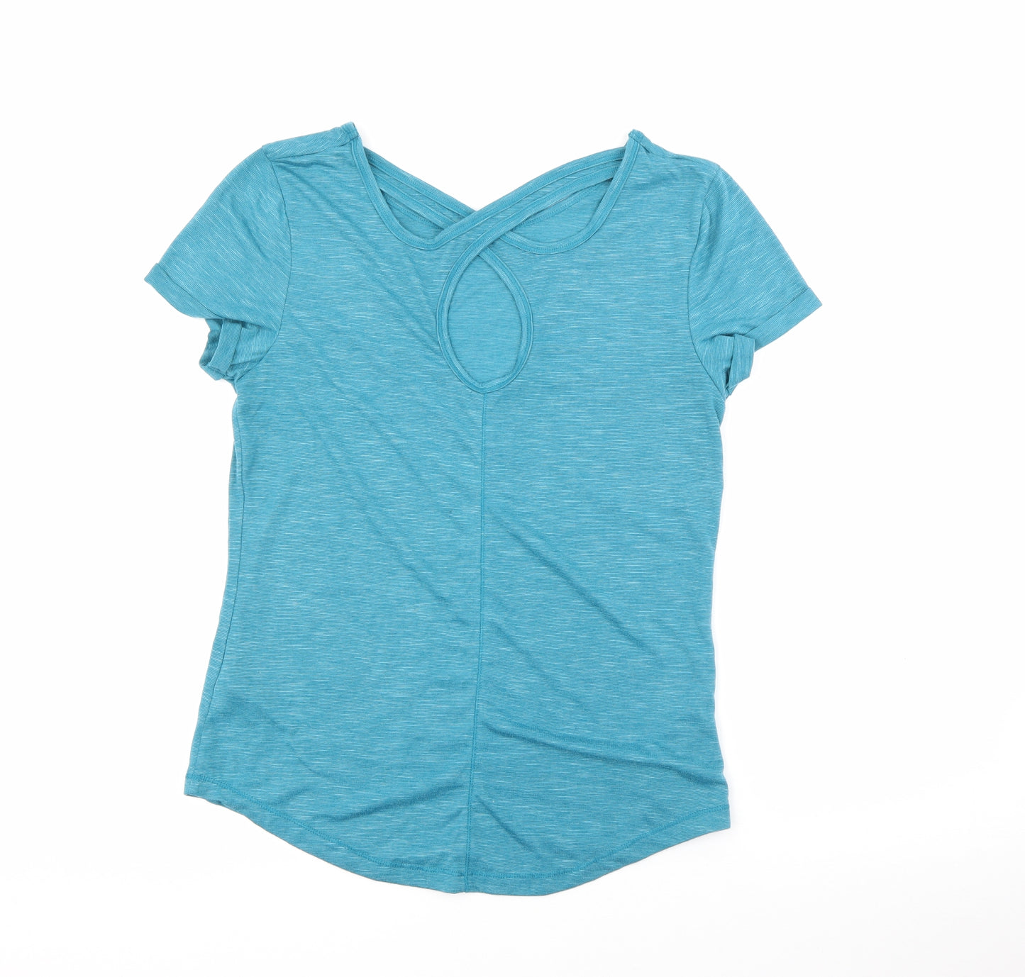 LA Gear Womens Blue  Polyester Pullover T-Shirt Size 12 Round Neck