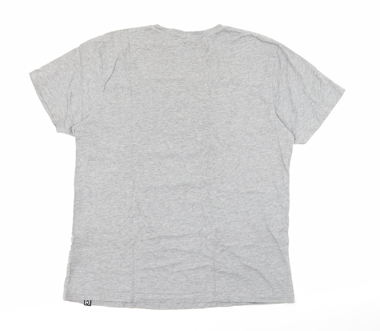 Cropp Design Unit Mens Grey  Cotton  T-Shirt Size XL Crew Neck