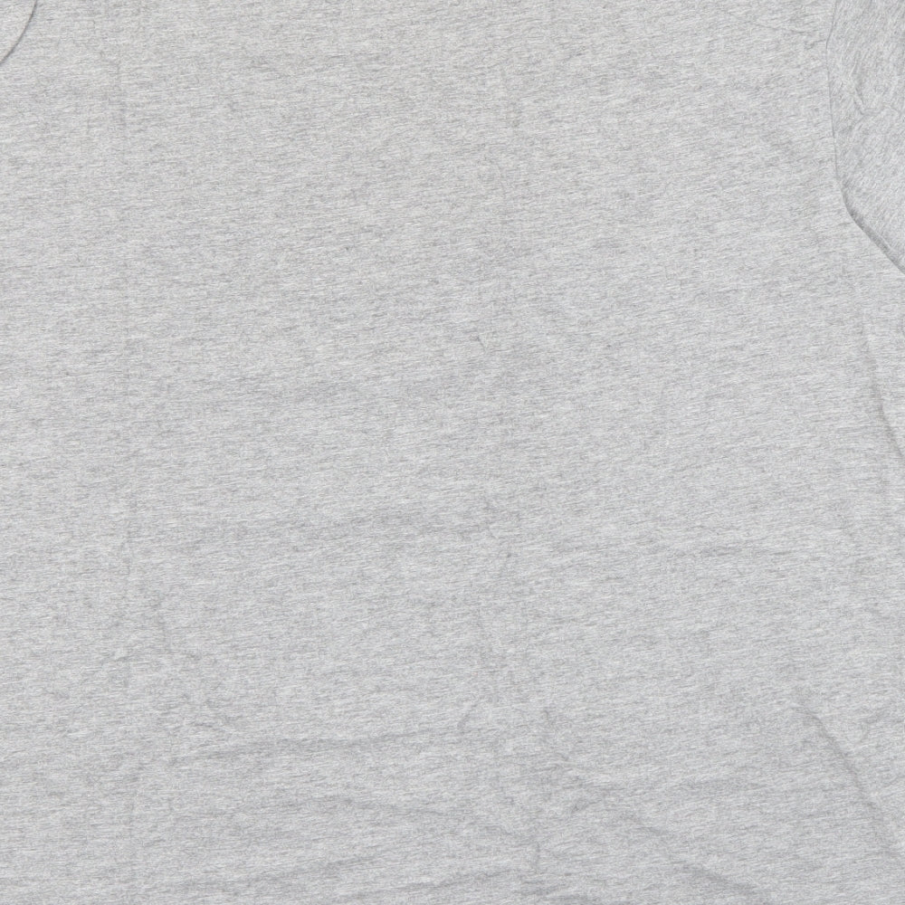 Cropp Design Unit Mens Grey  Cotton  T-Shirt Size XL Crew Neck