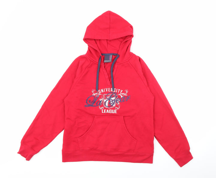 LA Gear Womens Red Polyester Pullover Hoodie Size S