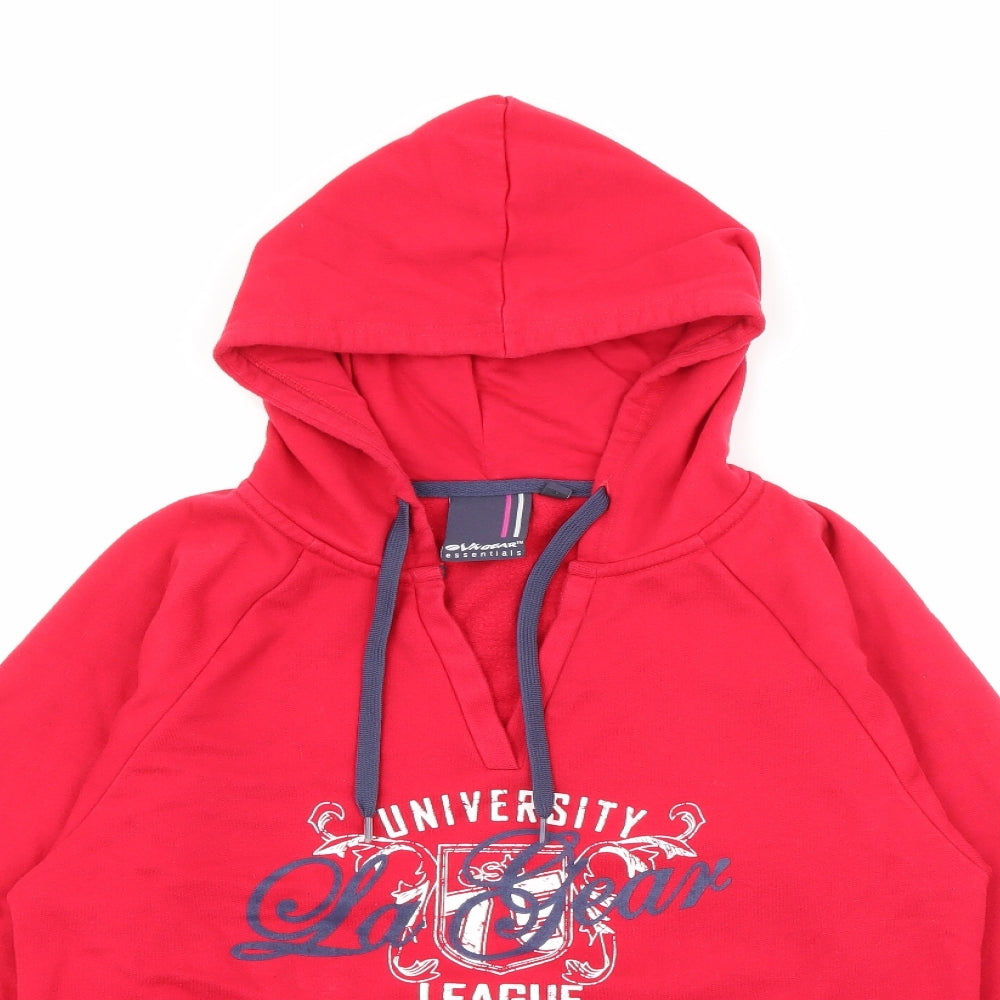 LA Gear Womens Red  Polyester Pullover Hoodie Size S
