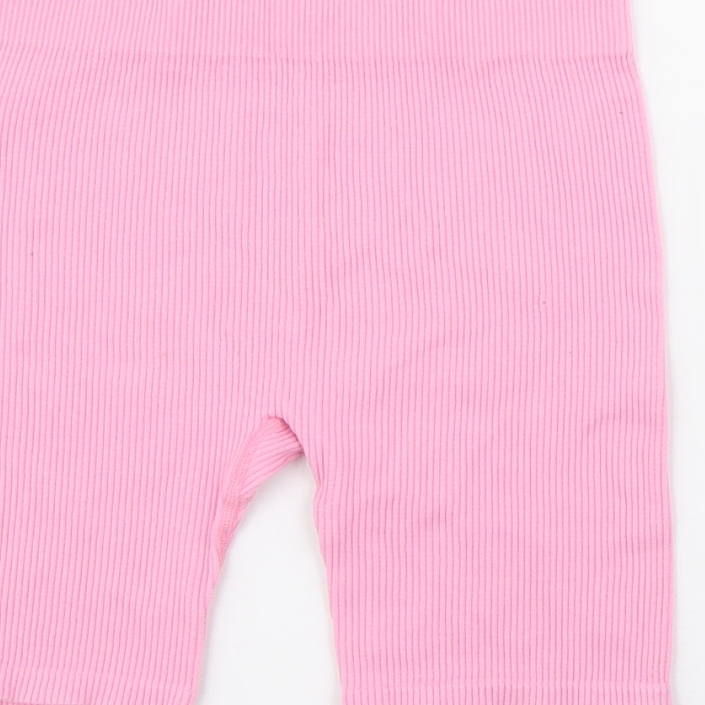 Primark Womens Pink  Polyamide Biker Shorts Size M L6 in Regular