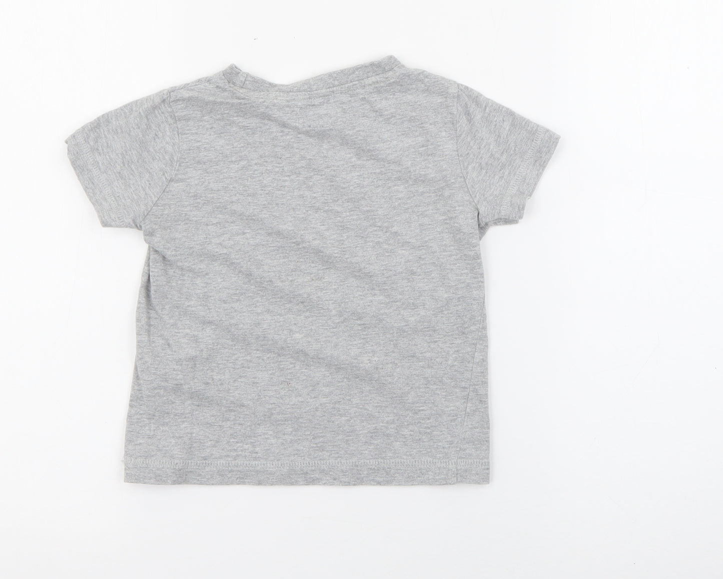 F&F Baby Grey  Cotton Pullover T-Shirt Size 12-18 Months Crew Neck