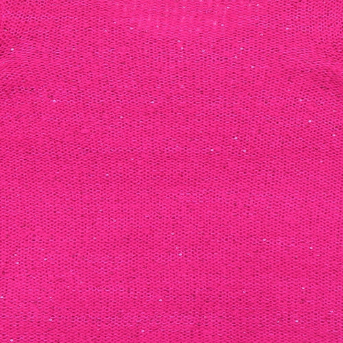 Amara Reya Womens Pink Scoop Neck  Acrylic Pullover Jumper Size XL