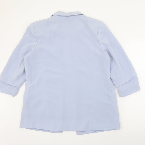 Primark Womens Blue  Polyester Jacket Blazer Size 16