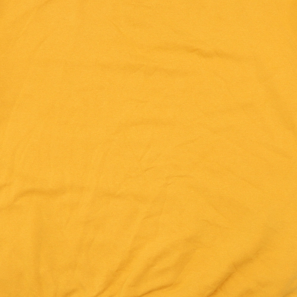 Primark Womens Yellow  Cotton Pullover Sweatshirt Size 10