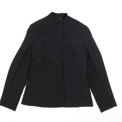 Per Una Womens Black   Jacket  Size 10  Button