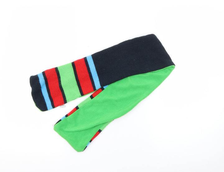 George Boys Blue Striped Acrylic Scarf  One Size