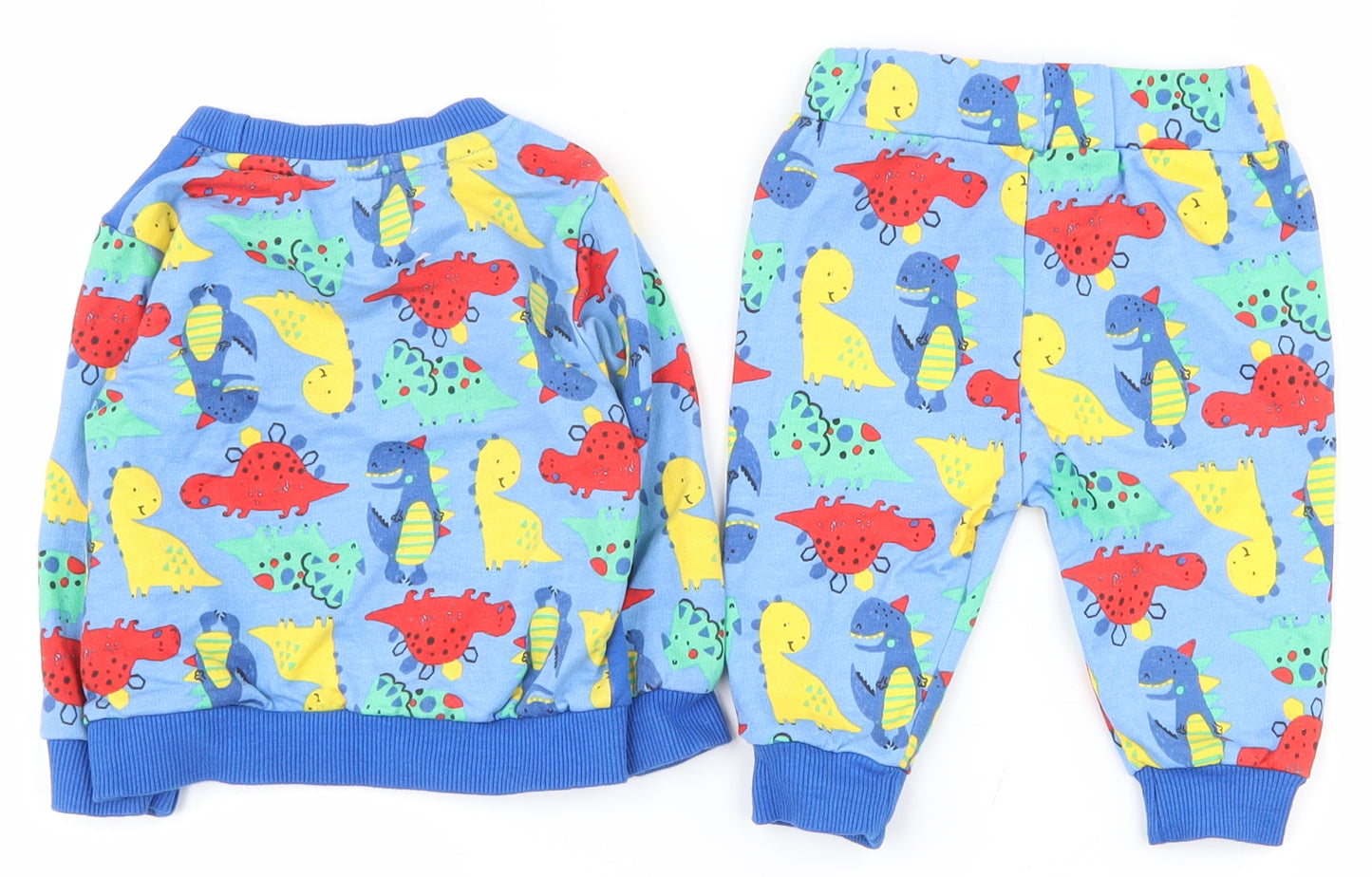 Studio Baby Boys Blue  100% Cotton Trousers Outfit/Set Size 3-6 Months  Pullover