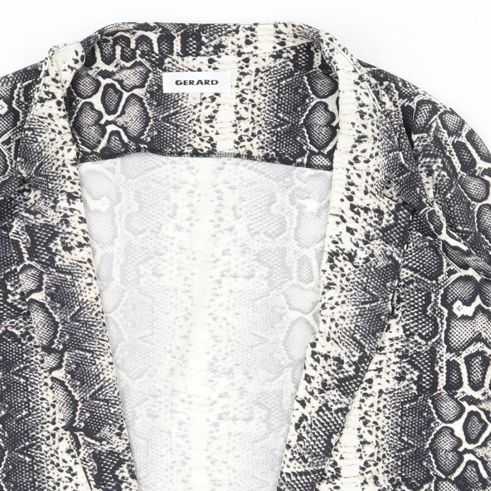 Gerard Womens Multicoloured Animal Print  Jacket  Size 16