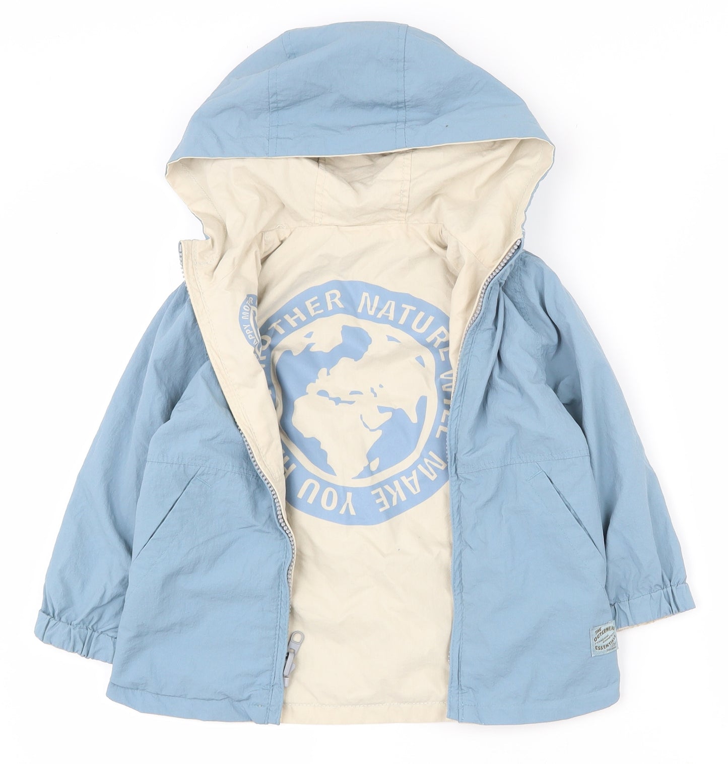 Preworn Baby Blue   Jacket  Size 18-24 Months   Zip