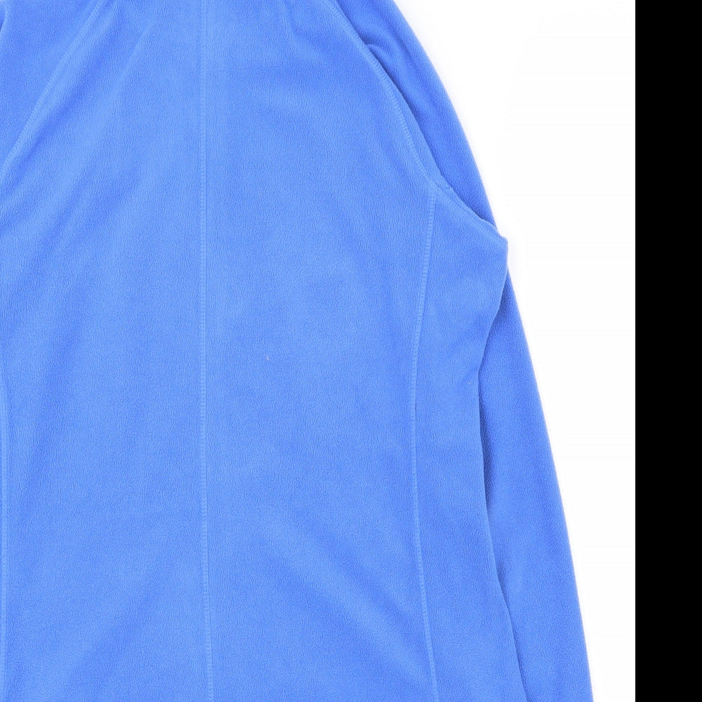 Trespass Womens Blue Houndstooth 100% Polyester Full Zip Hoodie Size XL  Zip - Thumb holes