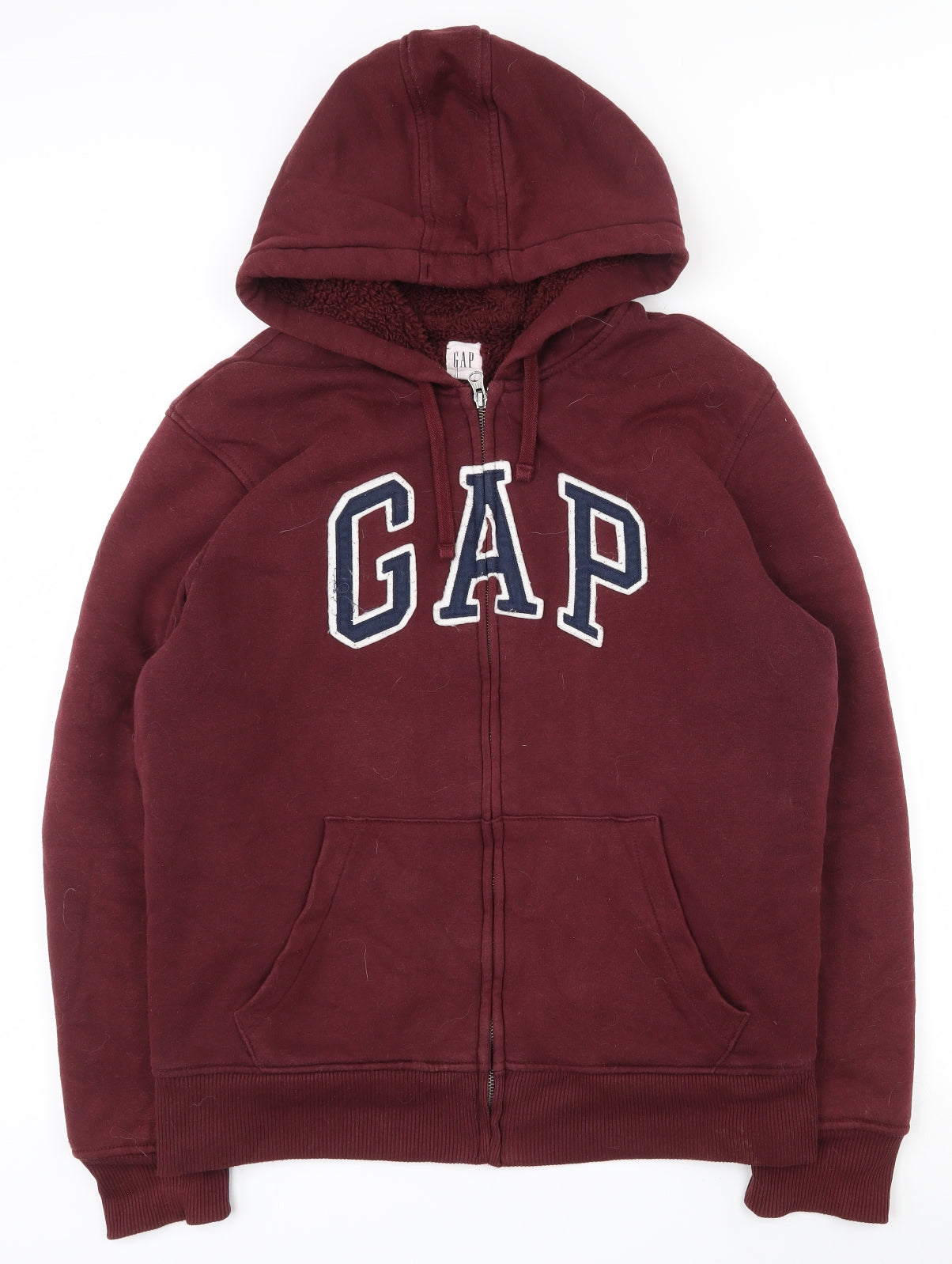 Gap Mens Red  Cotton Full Zip Hoodie Size M