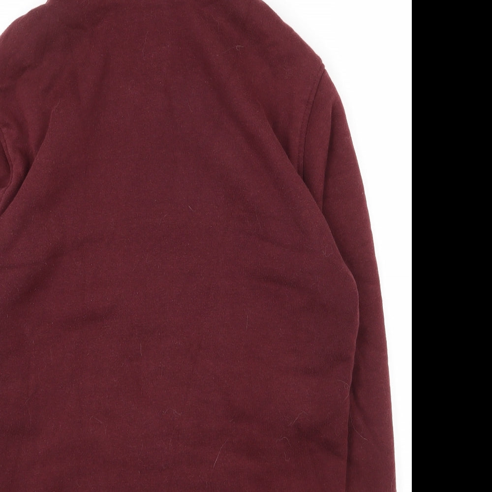 Gap Mens Red  Cotton Full Zip Hoodie Size M
