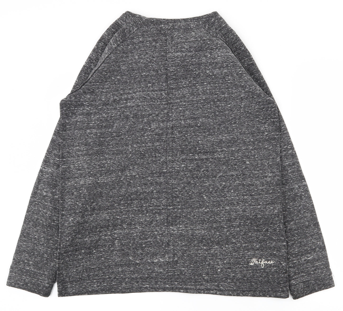 Fat Face Womens Grey  Polyester Pullover Sweatshirt Size 10  Pullover