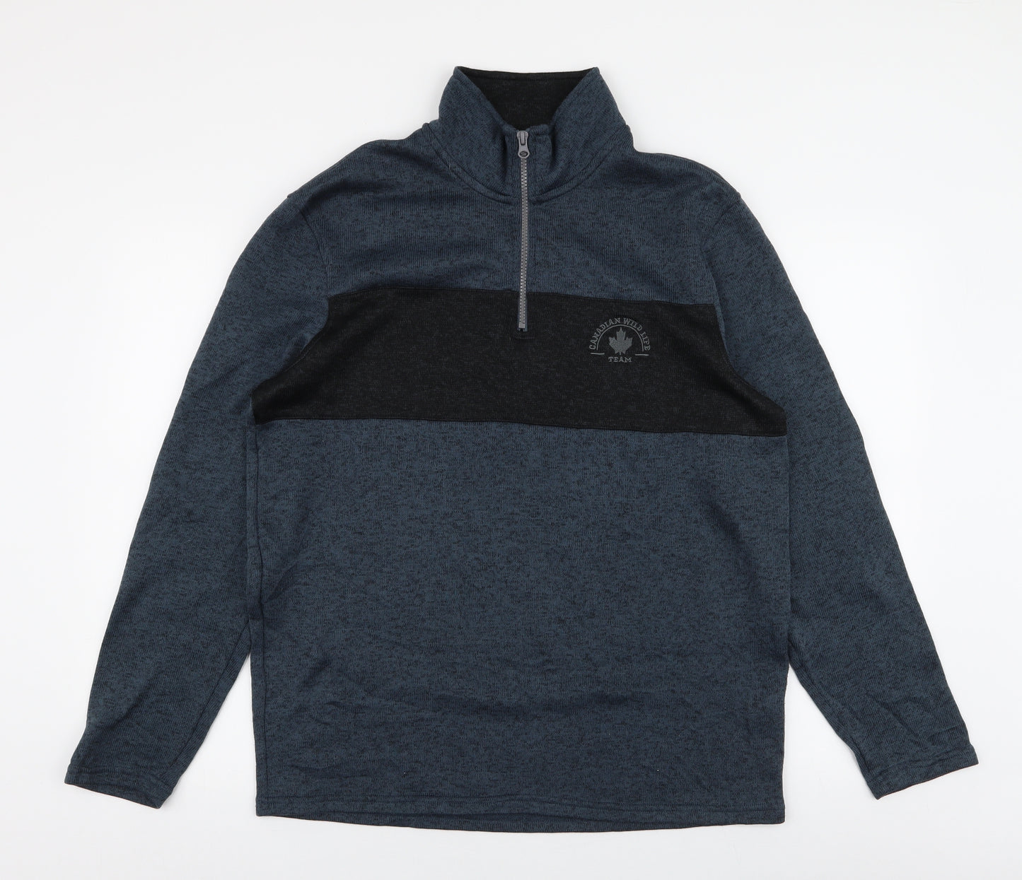 Atlas for men Mens Blue  Polyester Pullover Sweatshirt Size L