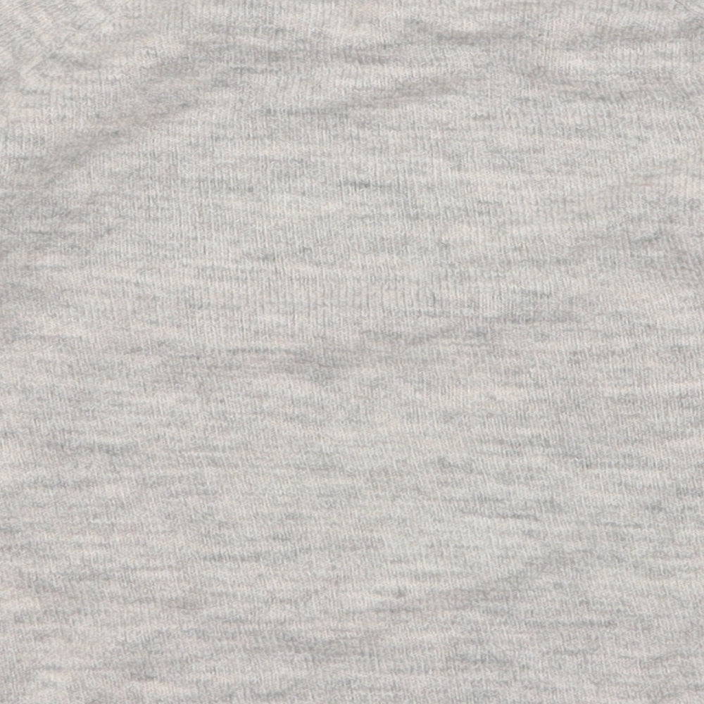 TU Girls Grey Round Neck  Acrylic Pullover Jumper Size 5 Years  Pullover - Unicorn