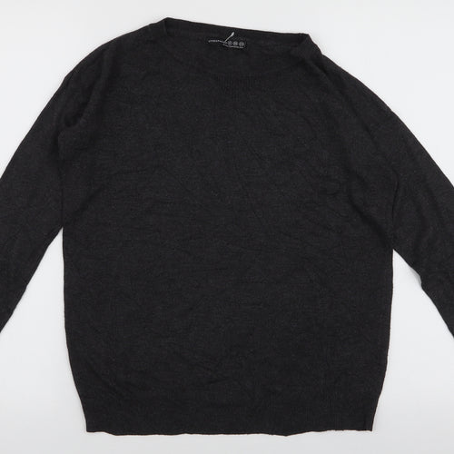 Atmosphere Womens Grey Round Neck  Viscose Pullover Jumper Size 8